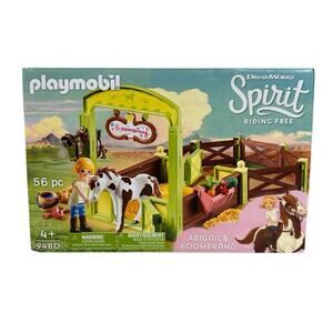 Playmobil DreamWorks Spirit Riding Free Abigail Boomerang Horse Stall Playset